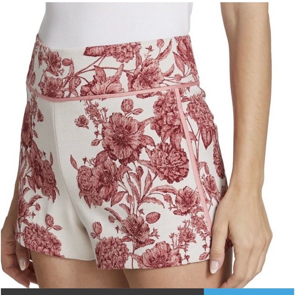Alice & Olivia Donald Floral Jacquard Shorts size 8